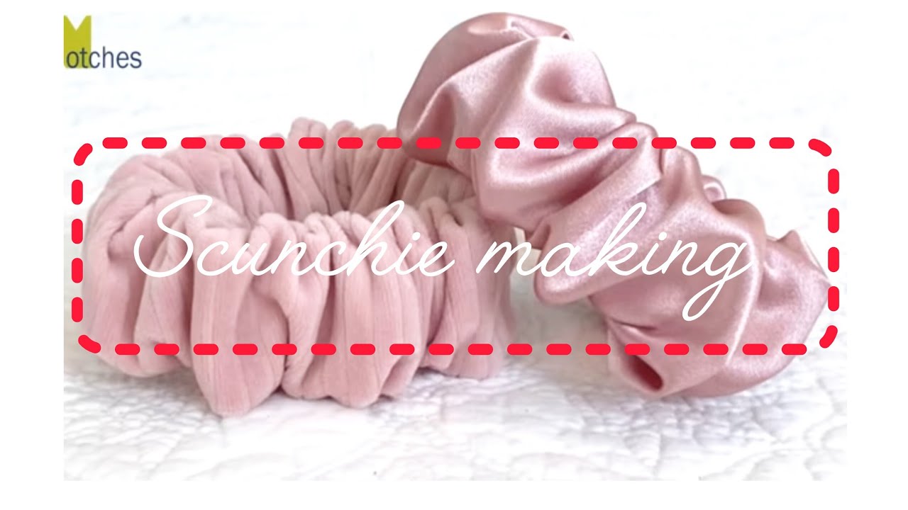 Scunchie making tutorial #easydiy #scunchie #craft #trending #handmade 