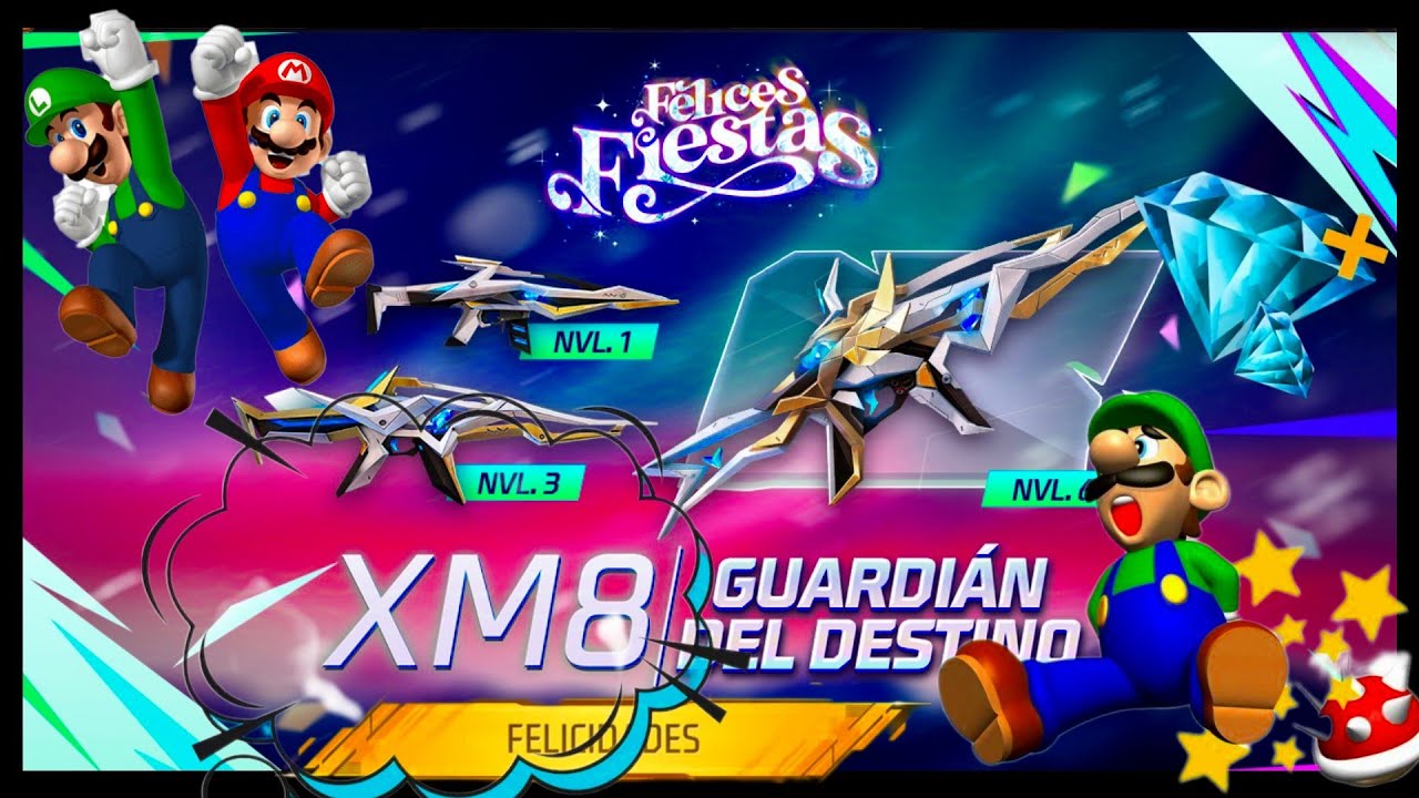 🚨CON 9 💎 COMO SACAR LA XM-8 EVOLUTIVA GUARDIAN DEL DESTINO EN RULETA MAGICA EN FREE FIRE 🤯😲