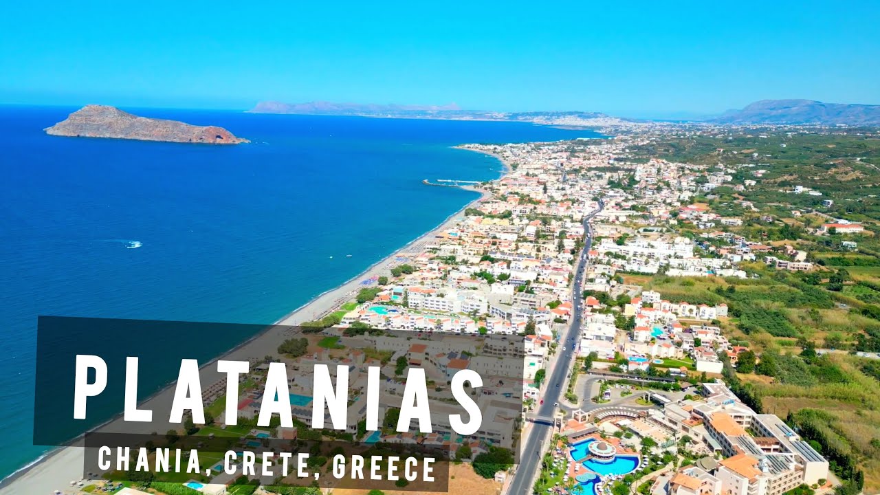 Platanias by drone, Chania, Crete | GREECE 🇬🇷