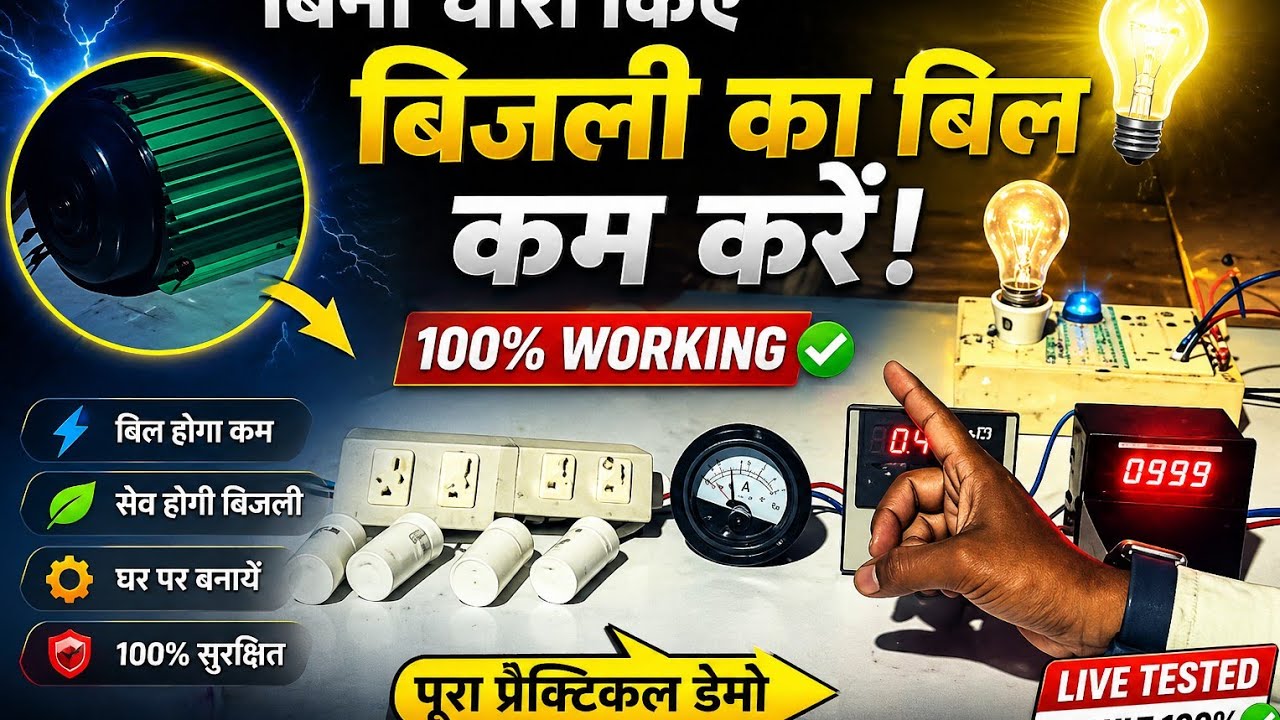 बिजली का बिल कैसे कम करें ,how to decrease electricity bill ,#practical #elecrteician #class