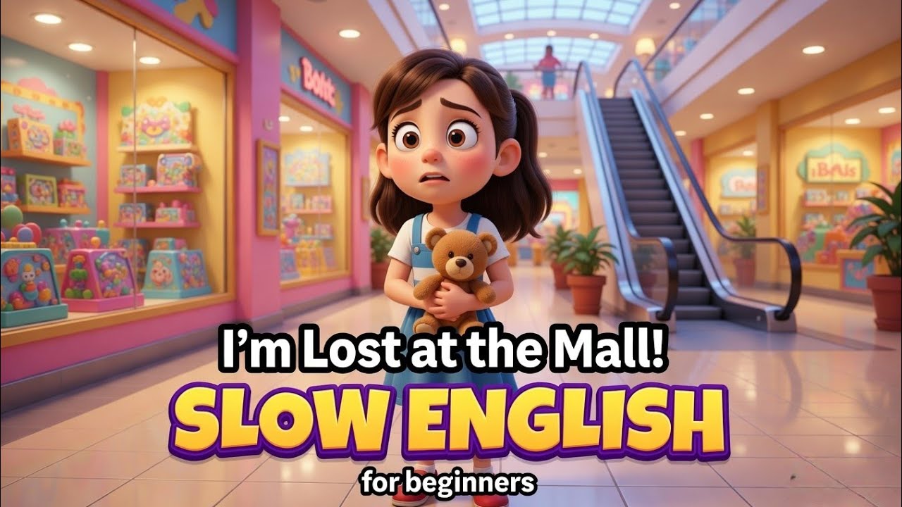 I&rsquo;m Lost at the Mall | Learn English Through Story | English Listening Practice for Beginners