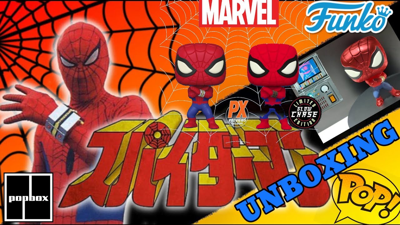 SPIDER-MAN (Japanese TV Series) : Limited Edition Glow Chase Funko Pop, Unboxing and Review