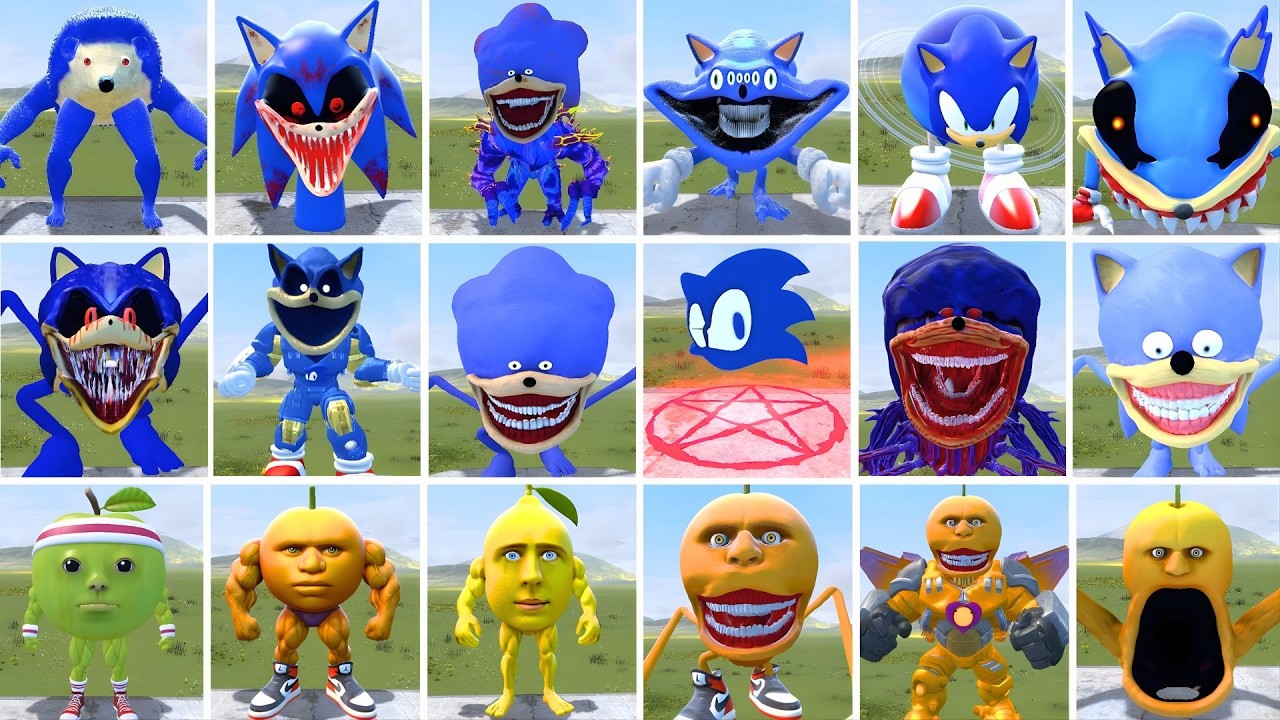 NEW EVOLUTION SHIN SONIC TAPES FALIMY VS ALL ODINDINDUN TAPES In Garry's Mod!