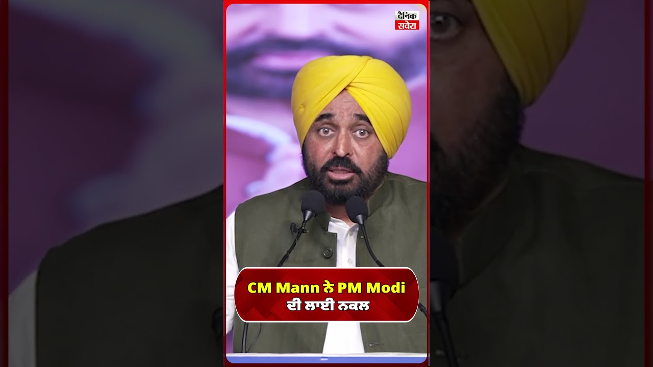 CM Mann ਨੇ PM Modi  ਦੀ ਲਾਈ ਨਕਲ