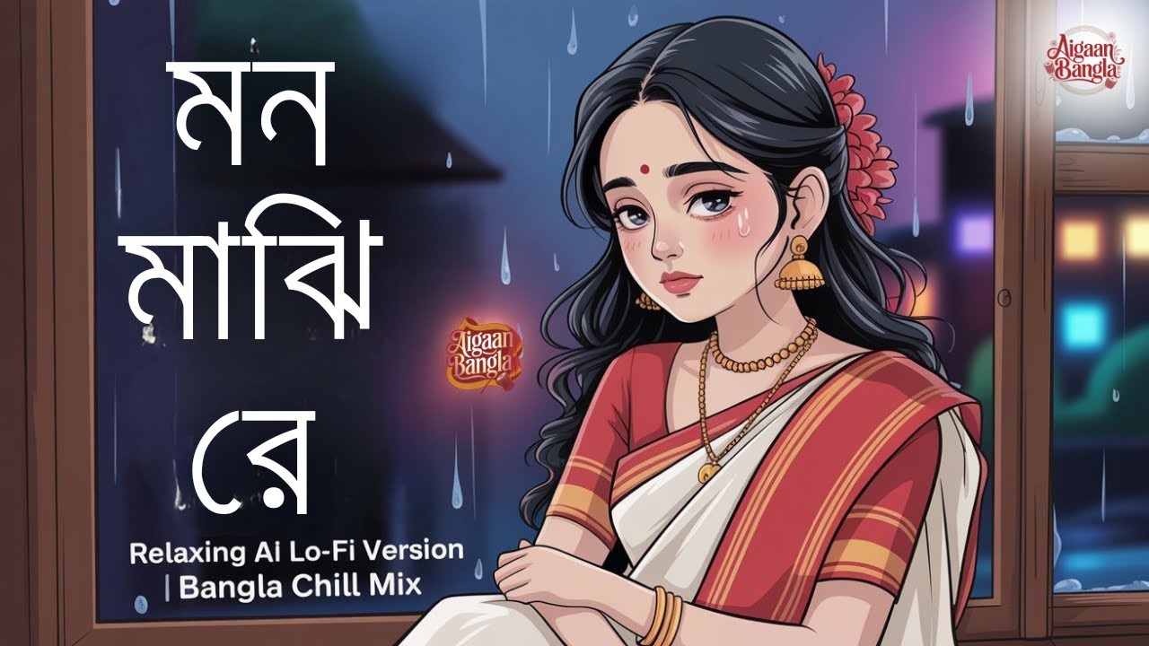 মন মাঝি রে || Relaxing AI Lo-Fi Version | Bangla Chill Mix | Emotional Bengali Song 2025