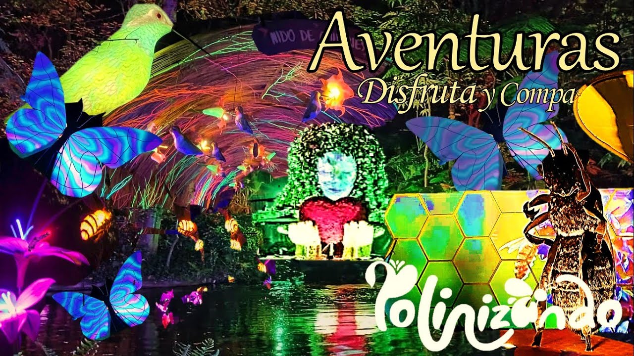 Cómo es ( El Alumbrado del Jardín Botánico Polinizando ) Colombia Bogotá D.C.