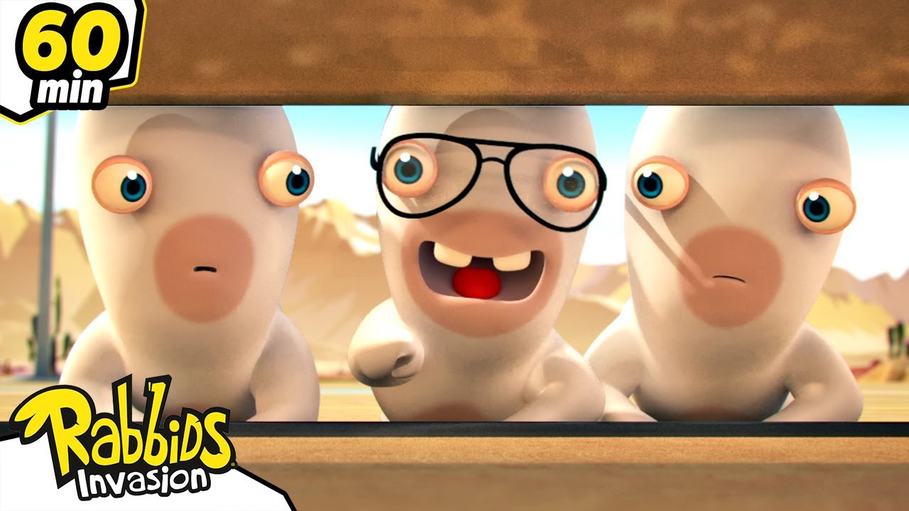 Conejos comprimidos | Rabbids La Invasión 🐰 | Dibujos animados