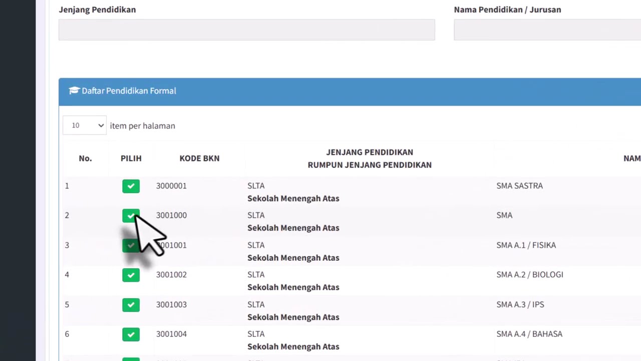 Cara Update Riwayat Pendidikan Pegawai Pada Aplikasi SIKEPEL