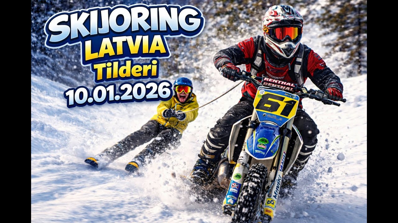 Skijoringa skola #2 Tilderi 10.01.2026  - Open Final /  3rd place run (skijoring Latvia)