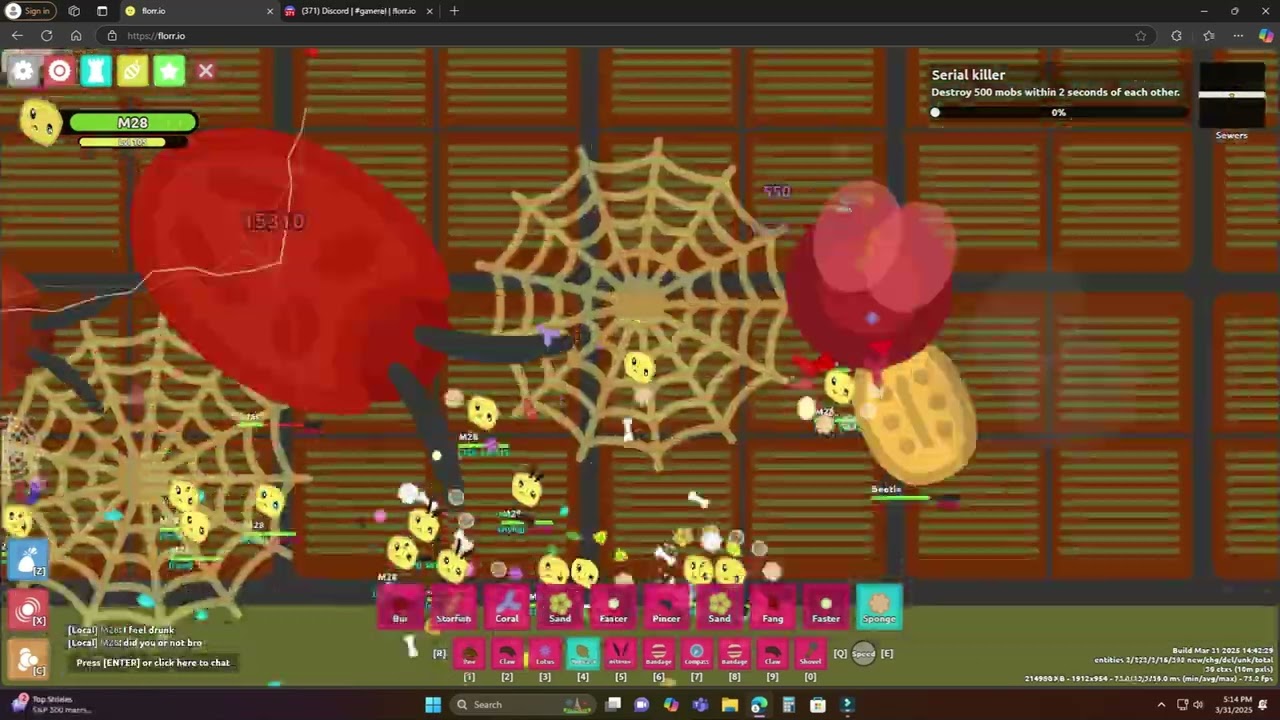 Florr.io but everyone is the developer