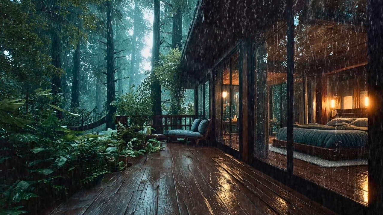 Lluvia Suave y Relajante para Dormir Mejor - Sonido de Lluvia Nocturna para Descansar - ASMR