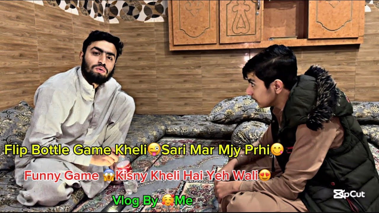 Flip Bottle Game 🥰| Sari Mar Mjy Pitgai😜Bhot Maza Aya Khel Kr| Funny 😱GameVlog By Uzairpukhtoonvlog