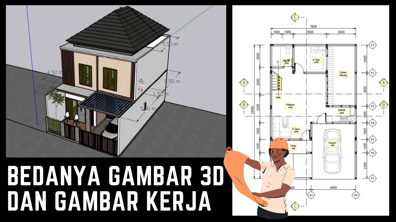 Apa Itu Gambar 3D dan Gambar Kerja?