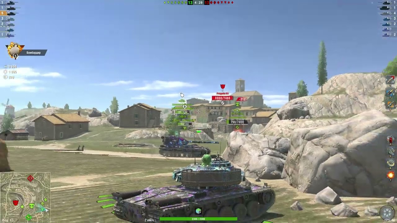 WOTBLITZ!!! Режим биг боса.