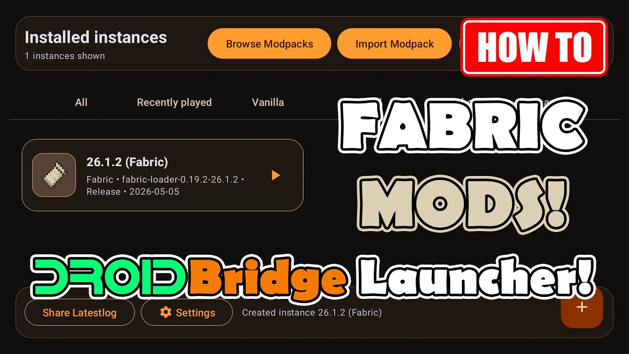 Играем с модами Fabric на Android | Java Minecraft | DroidBridge Launcher