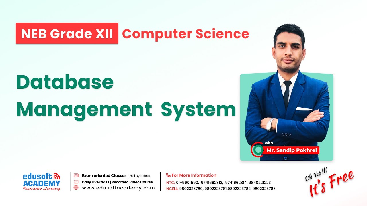 Database Management  System  By Sandip Sir  | Accounting for NEB Grade 12 | Edusoft Academy