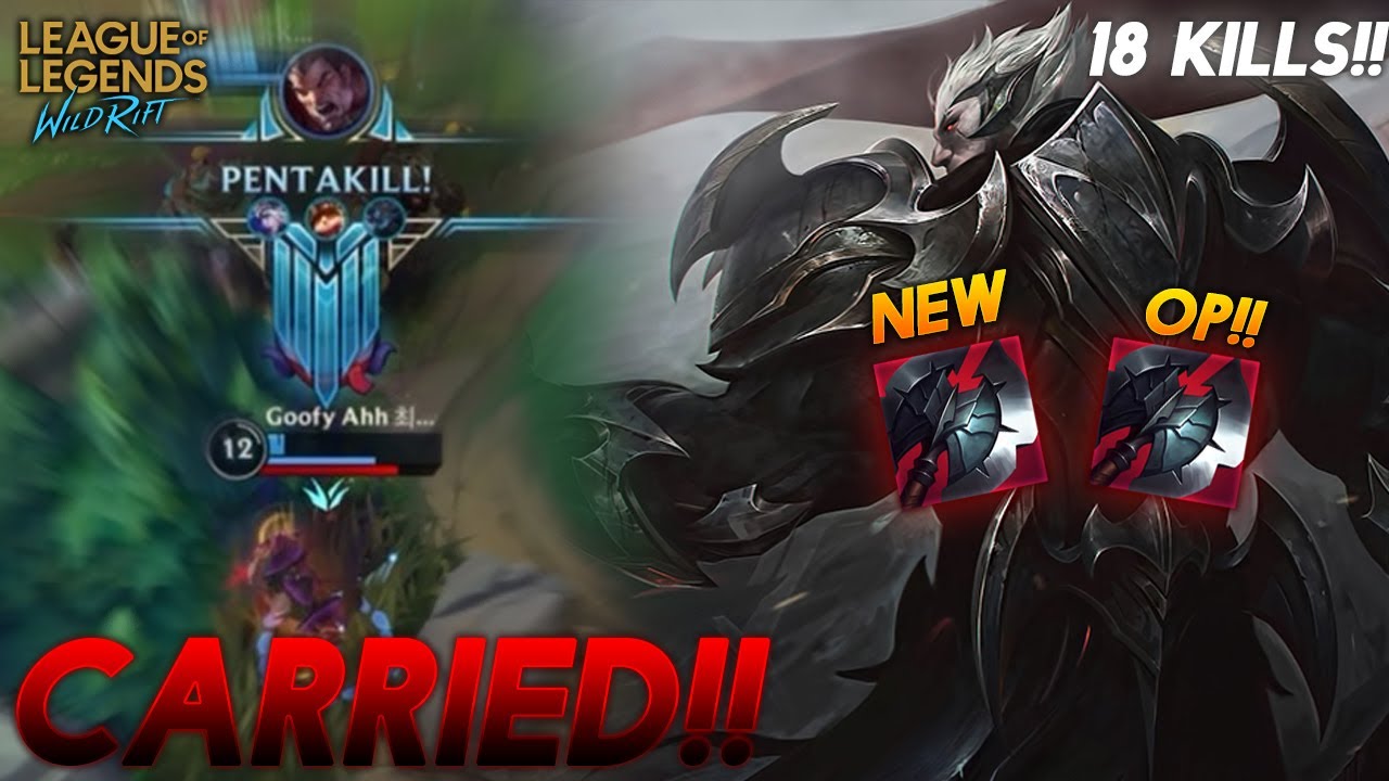 HEXTECH BLACK CLEAVER JUST GIVE DARIUS AN INSANE DAMAGE! | PENTAKILL | WILDRIFT