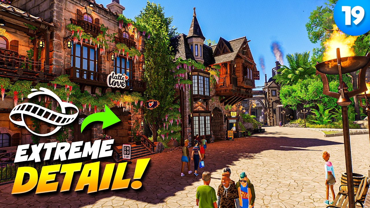 Работаю над своей ГЛАВНОЙ УЛИЦЕЙ в Planet Coaster 2!