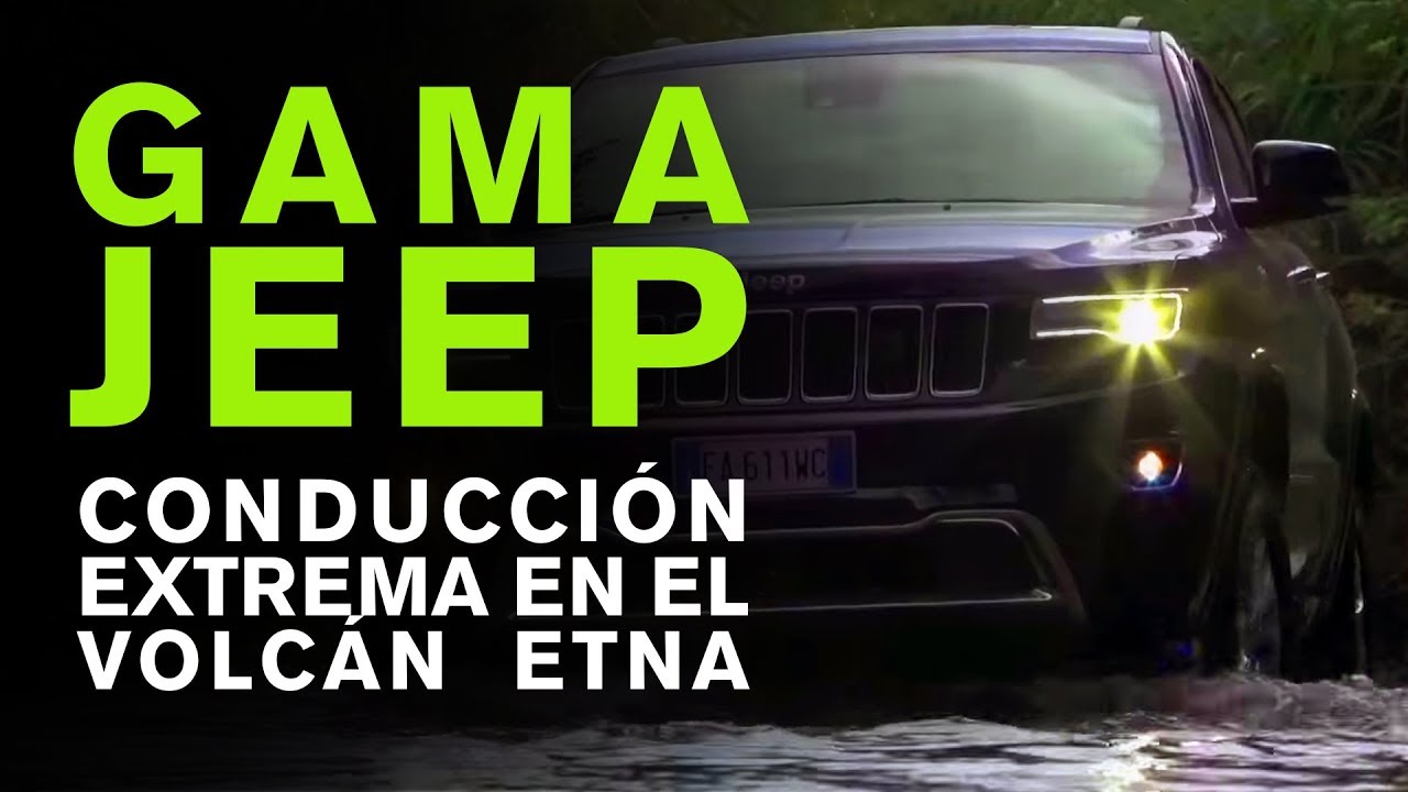 Conducci&oacute;n extrema. Gama Jeep en el volc&aacute;n Etna.