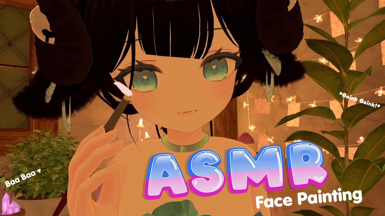 ASMR 🎨🌿 Gentle Face Painting in a Cottage Deep in the Woods【VRChat】