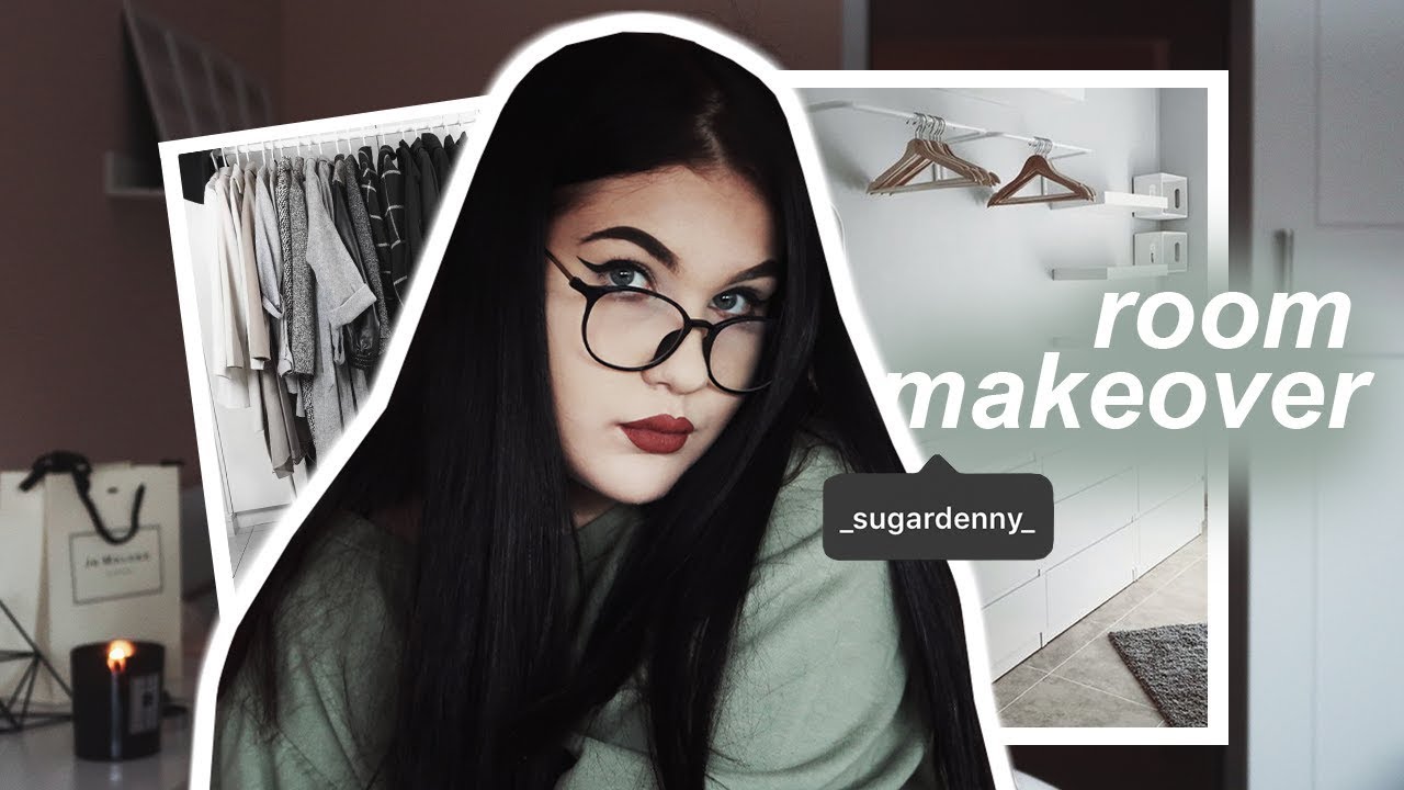 ROOM MAKEOVER pt1 - šatník & třídění zbytečného oblečení | SugarDenny