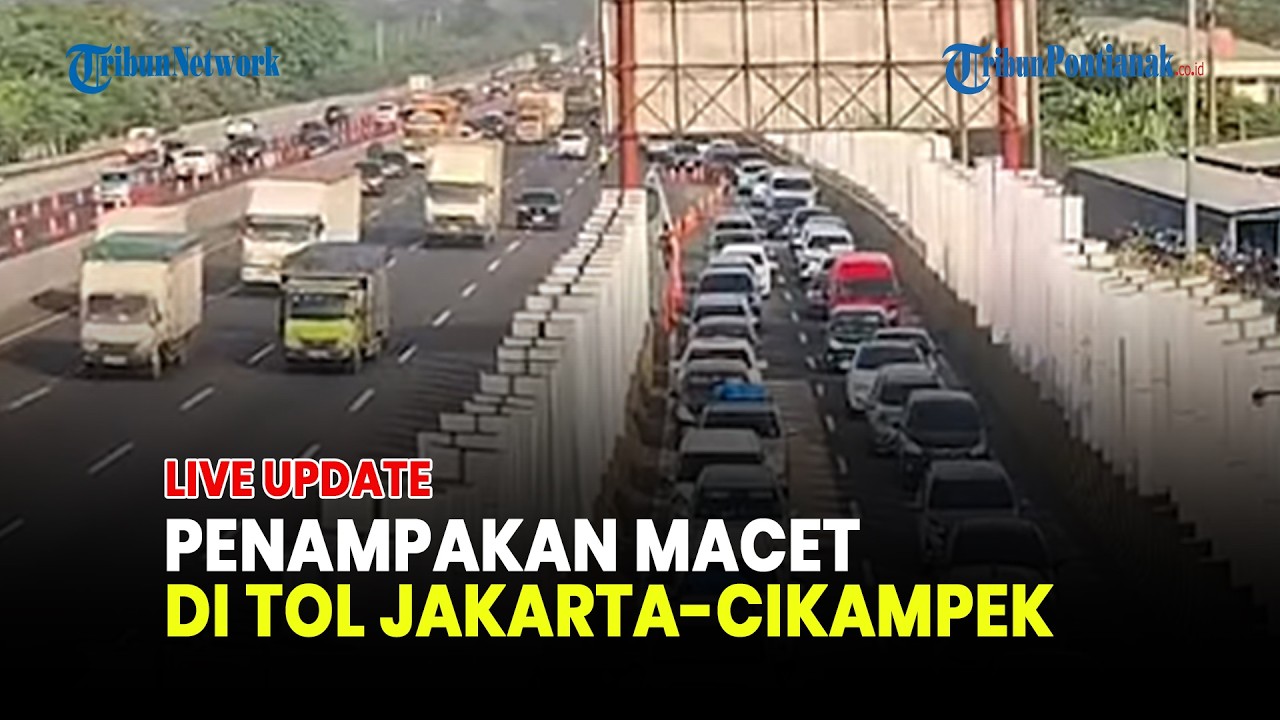 🔴ARUS MUDIK MEMBLUDAK! TOL JAKARTA-CIKAMPEK PADAT, CONTRAFLOW DIBERLAKUKAN