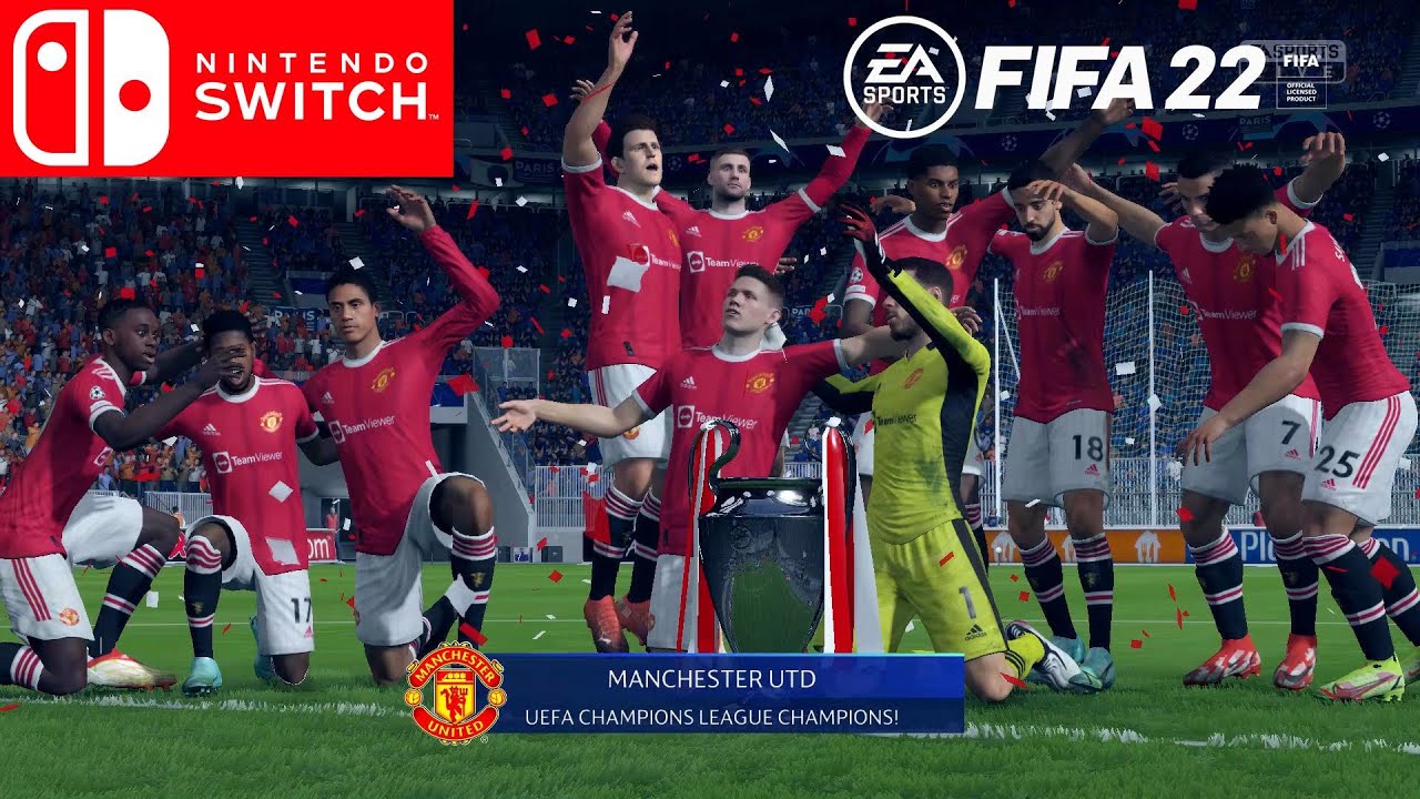 FIFA 22 - Manchester United vs PSG | Final UCL Gameplay {Switch HD} [1080p60FPS]