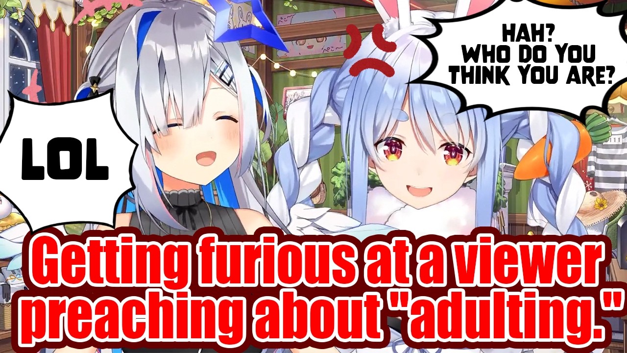 【hololive clip】SNAPS at "Manner Police"! Pekora getting furious at a preachy viewer.【eng/sub】