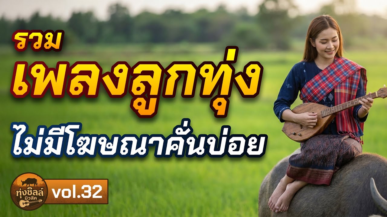 รวมเพลงลูกทุ่งช้าๆ Vol.32 | เพลงอีสานฟังสบาย ฟังเพลินต่อเนื่อง ไม่มีโฆษณาคั่นบ่อย
