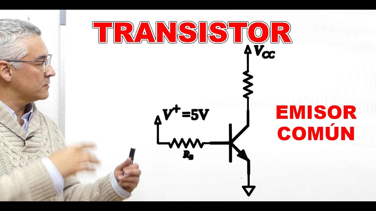Transistor en emisor común. E.C. Conceptos básicos y ejemplo.