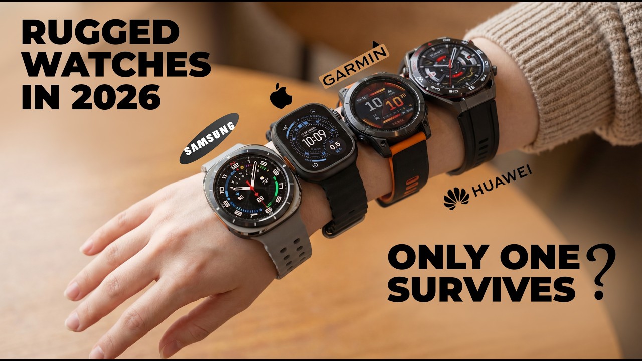 The Apple Watch Ultra 3 vs GARMIN FENIX 8 vs SAMSUNG GALAXY WATCH ULTRA vs HUAWEI WATCH ULTIMATE 2