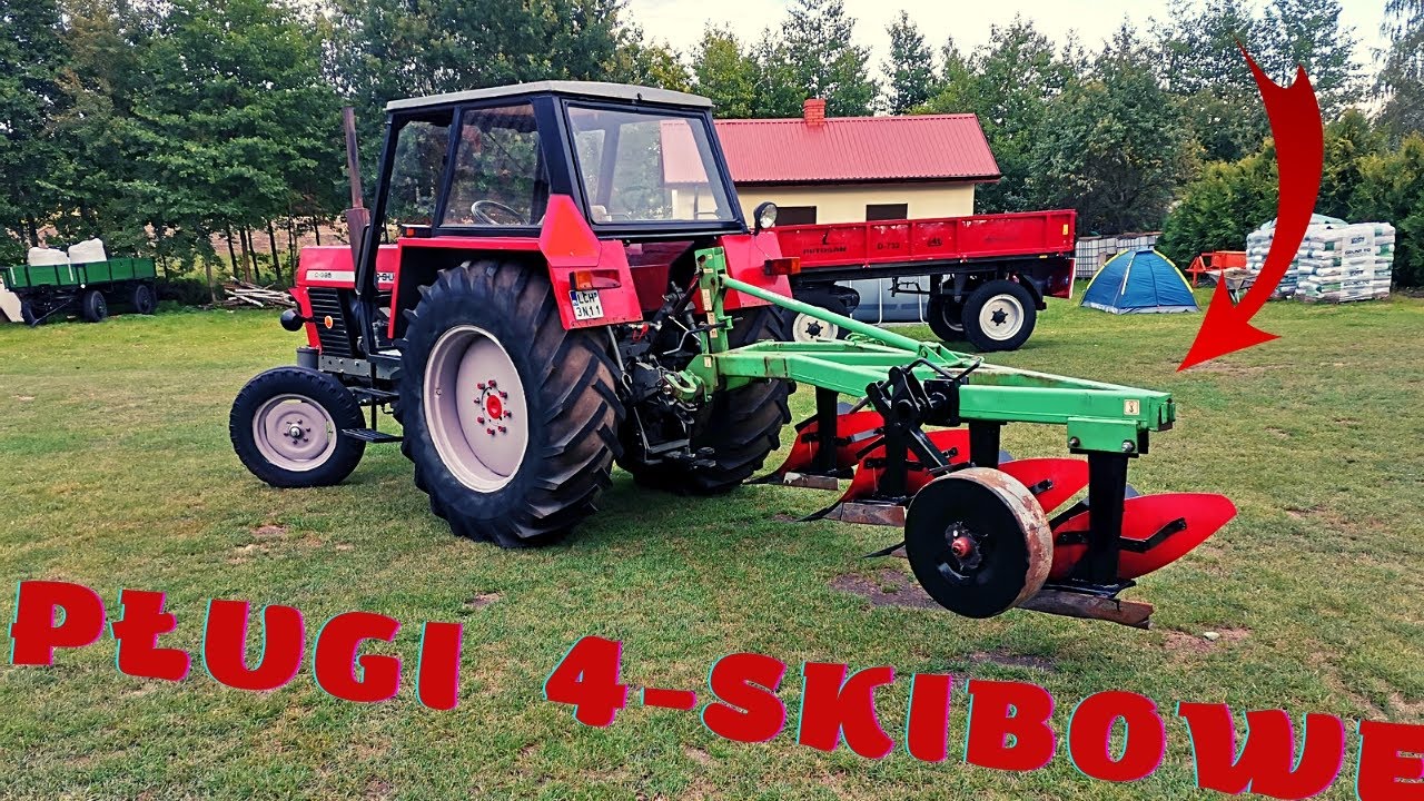 Nowy Nabytek PŁUGI 4 Skibowe do C 385 Montaż nowych Lemieszy