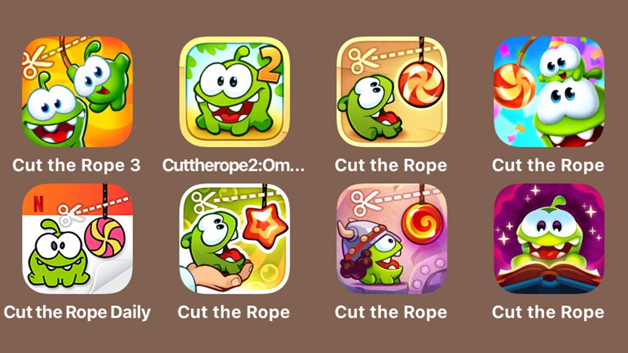 Cut the Rope 3 - Cut the Rope 2 - Cut the Rope Remastered - Daily - Experiment - Time Travel - Magic