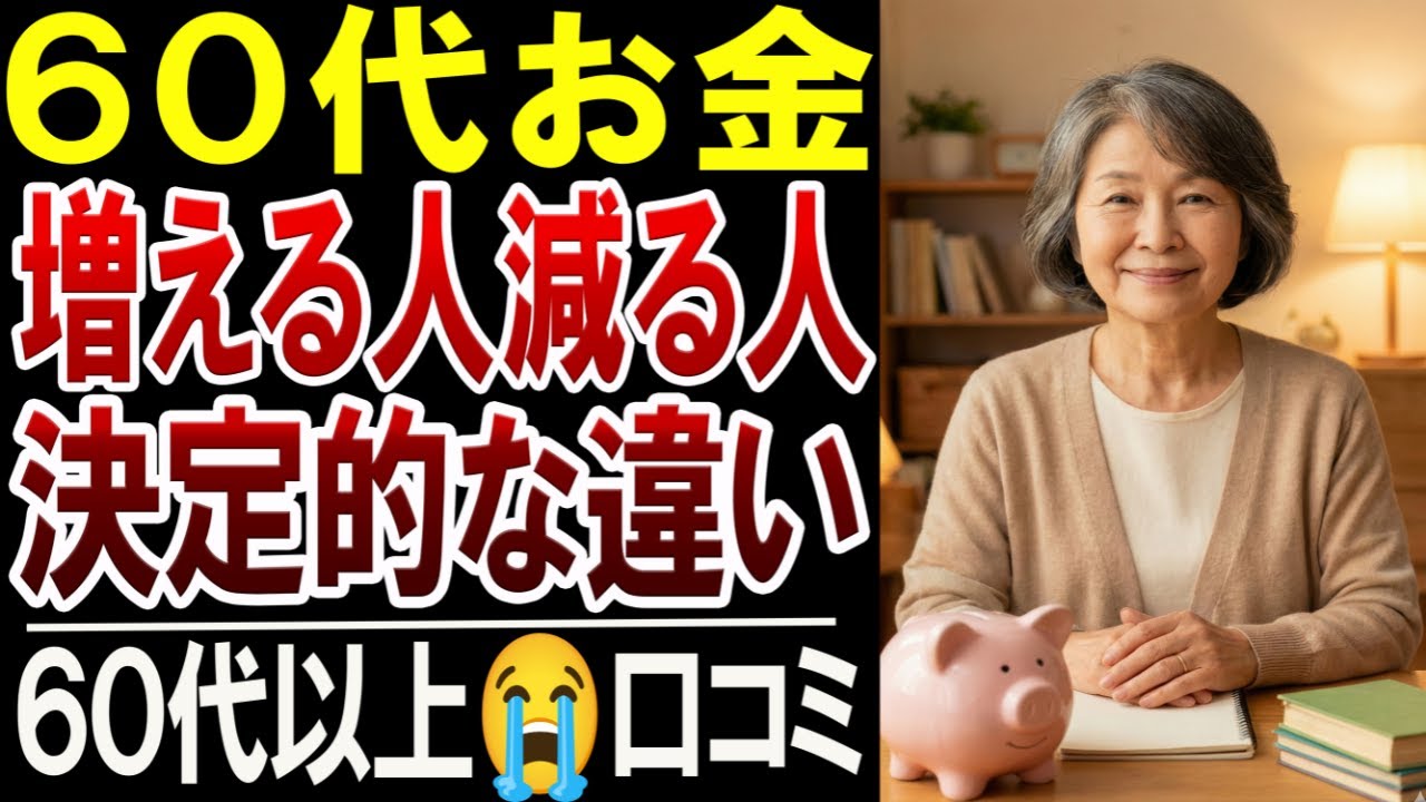 【60代】お金が“残る人・減る人”の差はどこにある？｜当事者が語る決定的な違い30選【口コミ体験談】