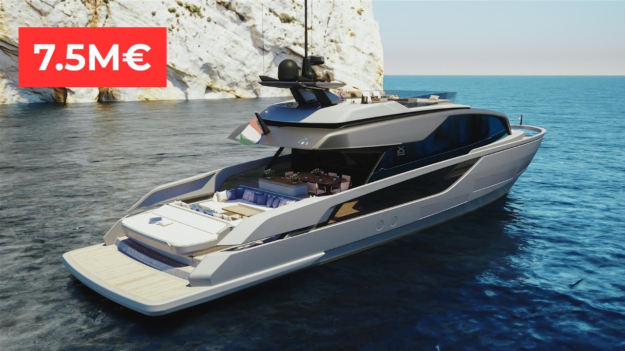 À l'intérieur d'un yacht ultra moderne à + 7 MILLIONS d'EUROS !