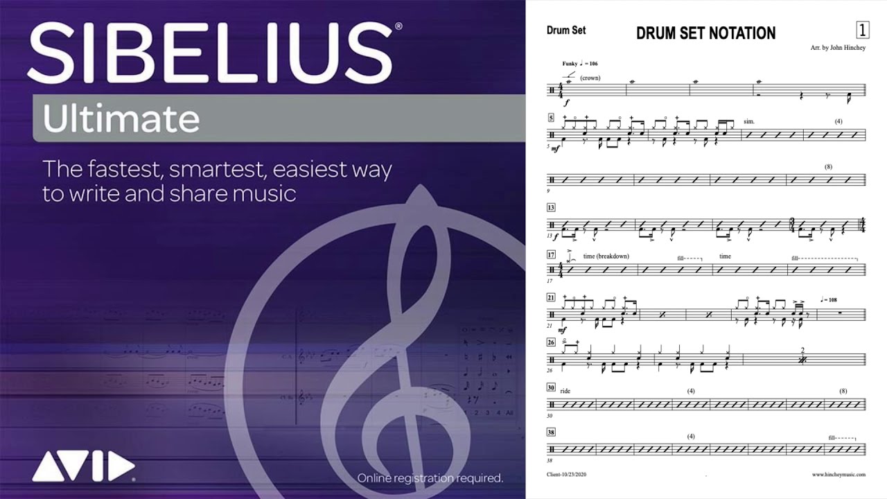 Sibelius Drum Set Notation Roundup 12 3 2020