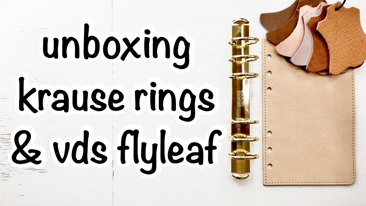 Van Der Spek (VDS) flyleaf & Krause rings unboxing