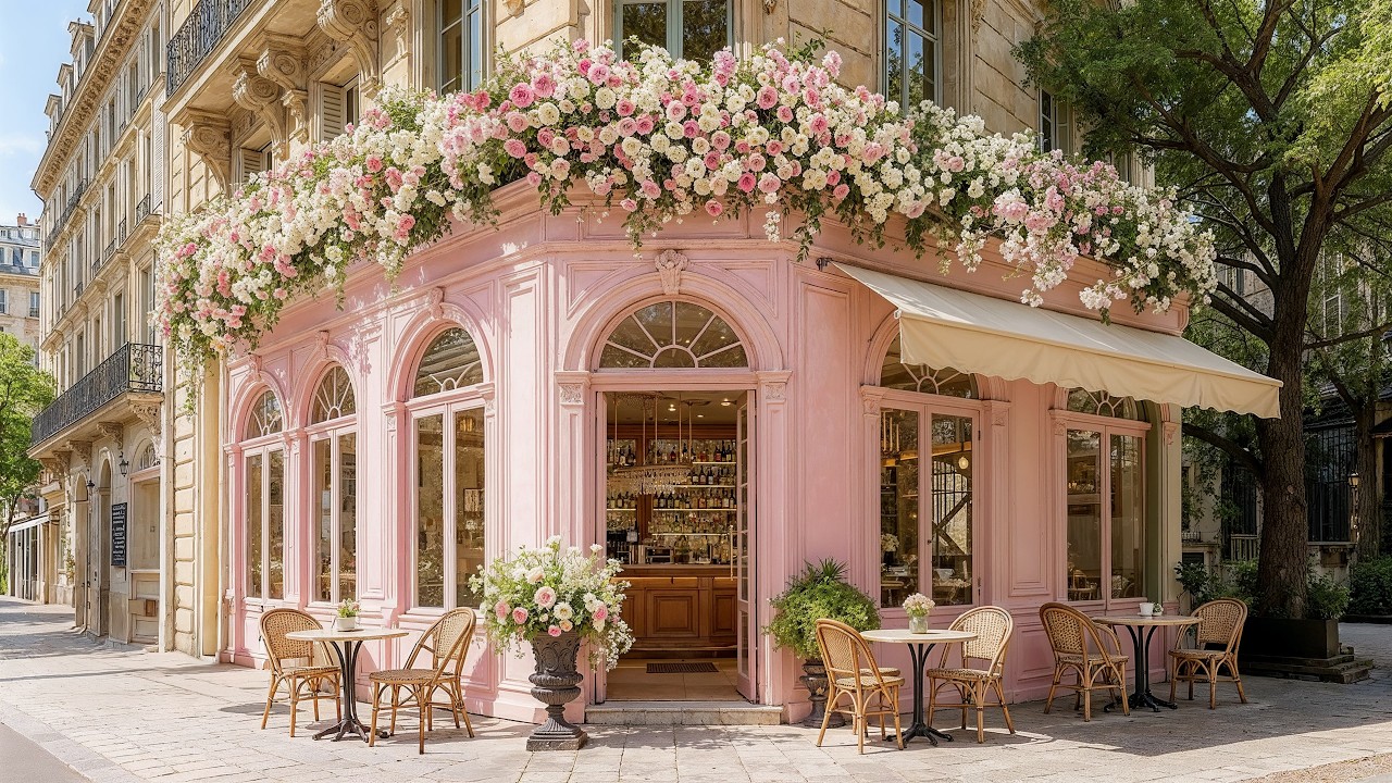 ☀️ Relaxing Morning Jazz Café ☕🌿 | Productivity Music & Café Ambience