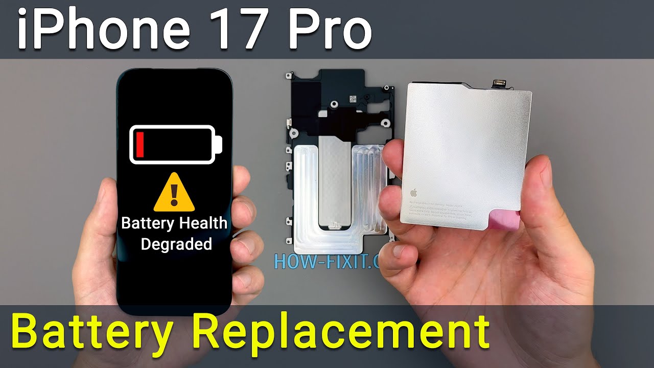 Как заменить батарею iPhone 17 Pro | Устранение проблемы быстрого разряда и ошибку батареи