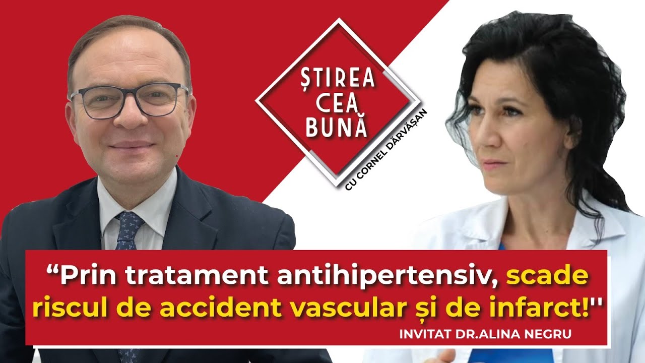 Hipertensiunea arterială - Știrea cea bună- Dr. Alina Negru - Cornel Dărvășan