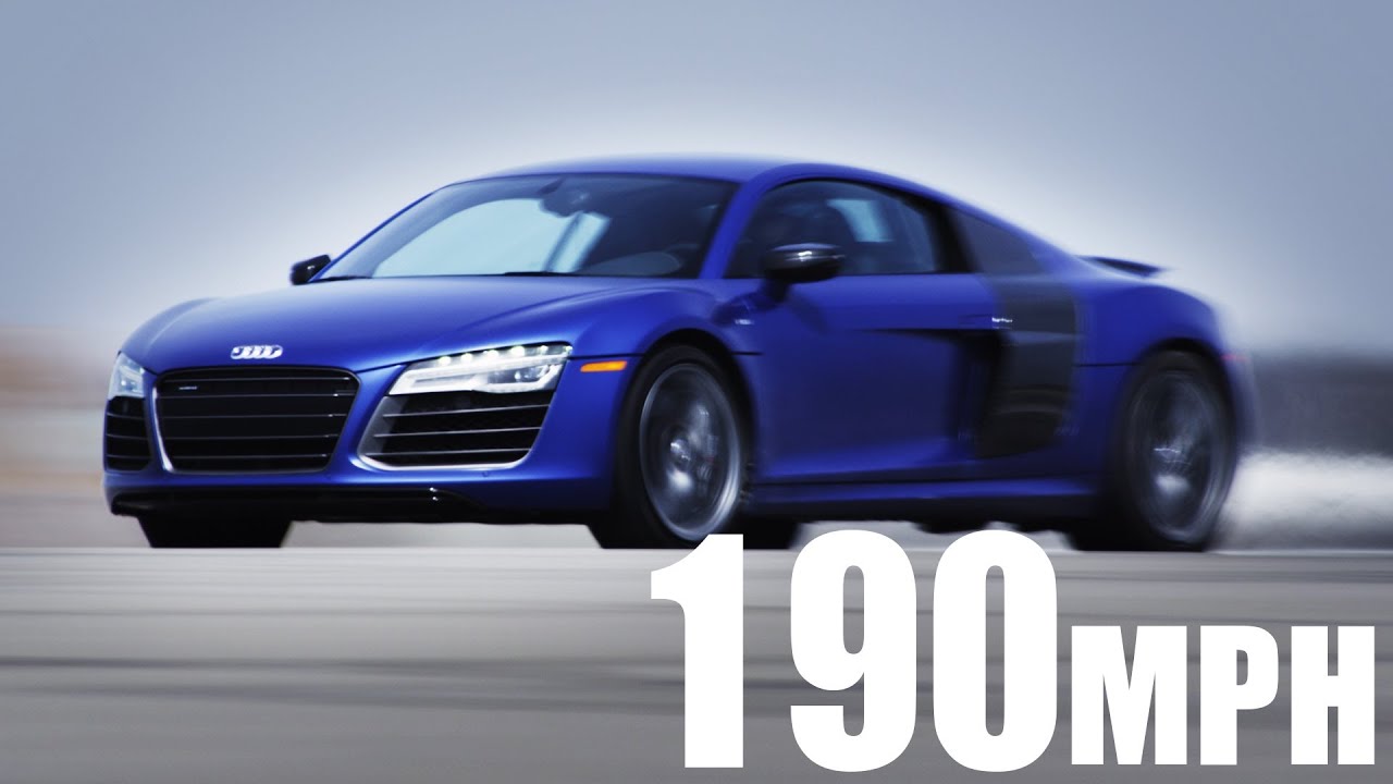 0 to 190 mph in a 2014 Audi R8 V10 Plus | AROUND THE BLOCK