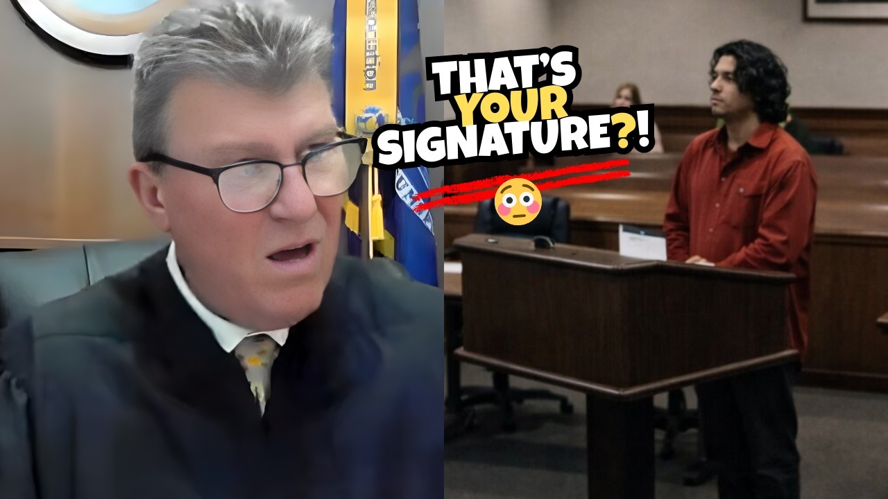 Defendant Signs Like This and the Judge Stops Everything 😳⚖️