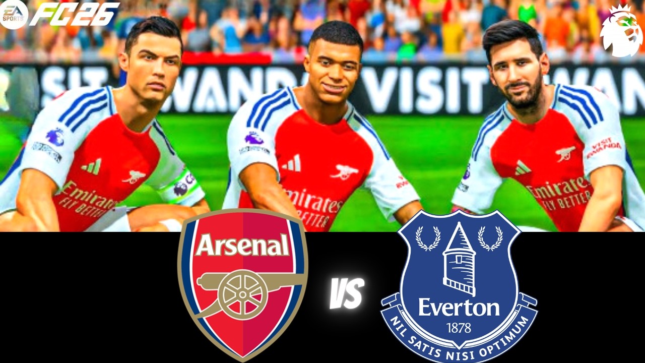 FC 26 - MESSI RONALDO & MBAPPE GYOKERES PALMER | ALL STARS | PREMIER LEAGUE | ARSENAL vs EVERTON