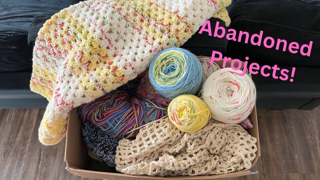 Tackling some abandoned projects and scrap yarn! 