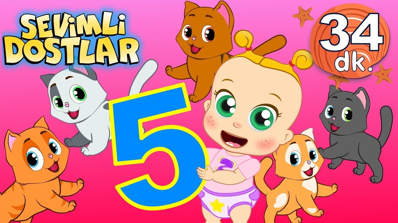 12345 şarkısı ile 30 dk Sevimli Dostlar Bebek Şarkıları | Adisebaba TV Nursery Rhymes