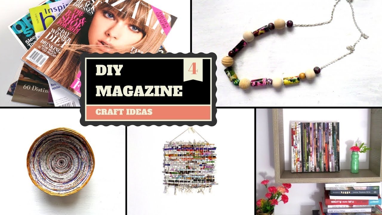 Best out of Waste Magazine Projects & Crafts | DIY Creative Recycled Magazines | by Fluffy Hedgehog