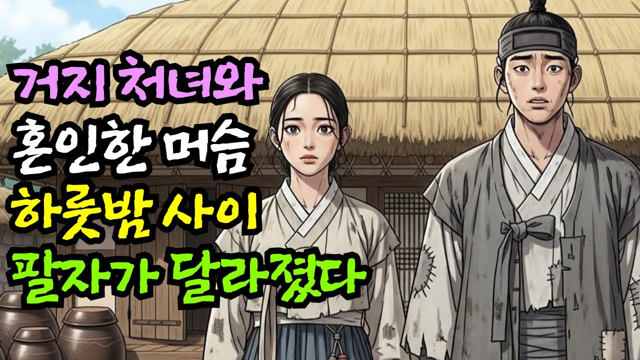 거지처녀와 혼인한 머슴 하룻밤 사이 팔자가 달라졌다 | 야담 설화 전설 민담 옛날이야기 오디오북