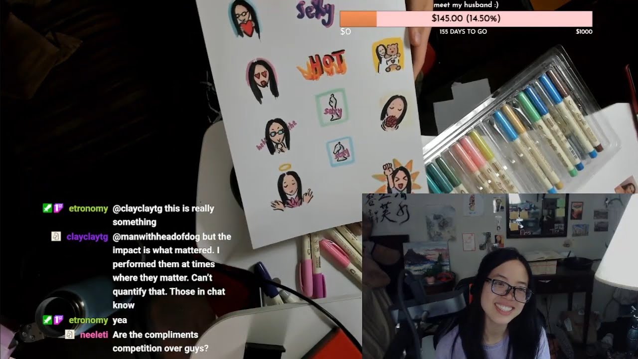 Creating emotes // most loving stream