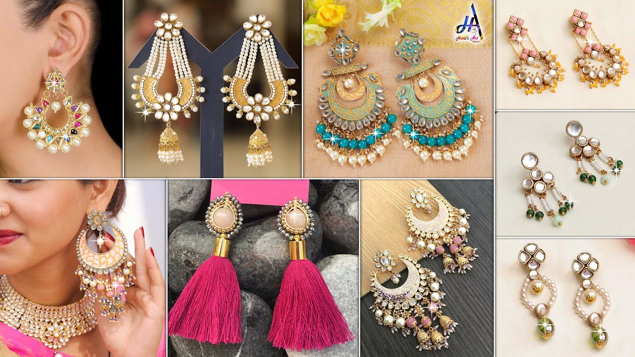 Cute Fancy!!.. Daily Wear & Party Wear DIY Earrings Making At Home