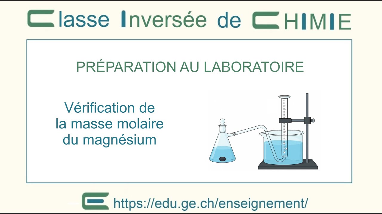 L02D Détermination de la masse molaire du magnésium (Classe inversée)